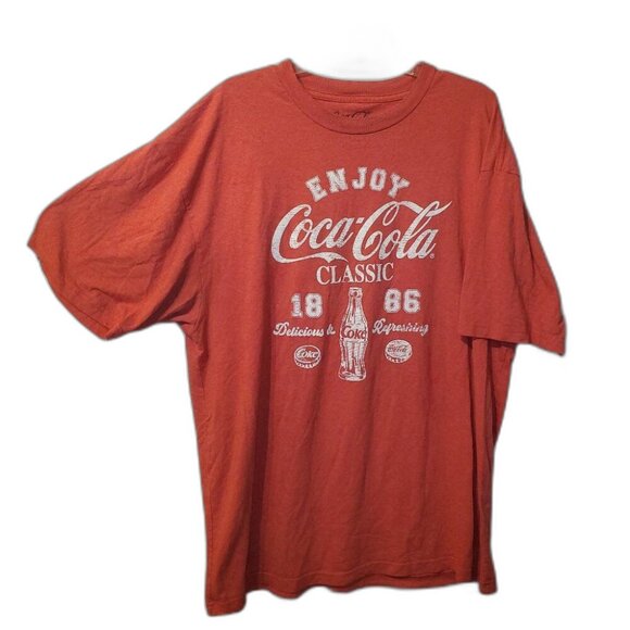 Coca Cola Men's 2XLT T-Shirt, Red. Coke, Coca-Cola, Soda, Nostalgic, 90's, Y2K - Picture 1 of 5